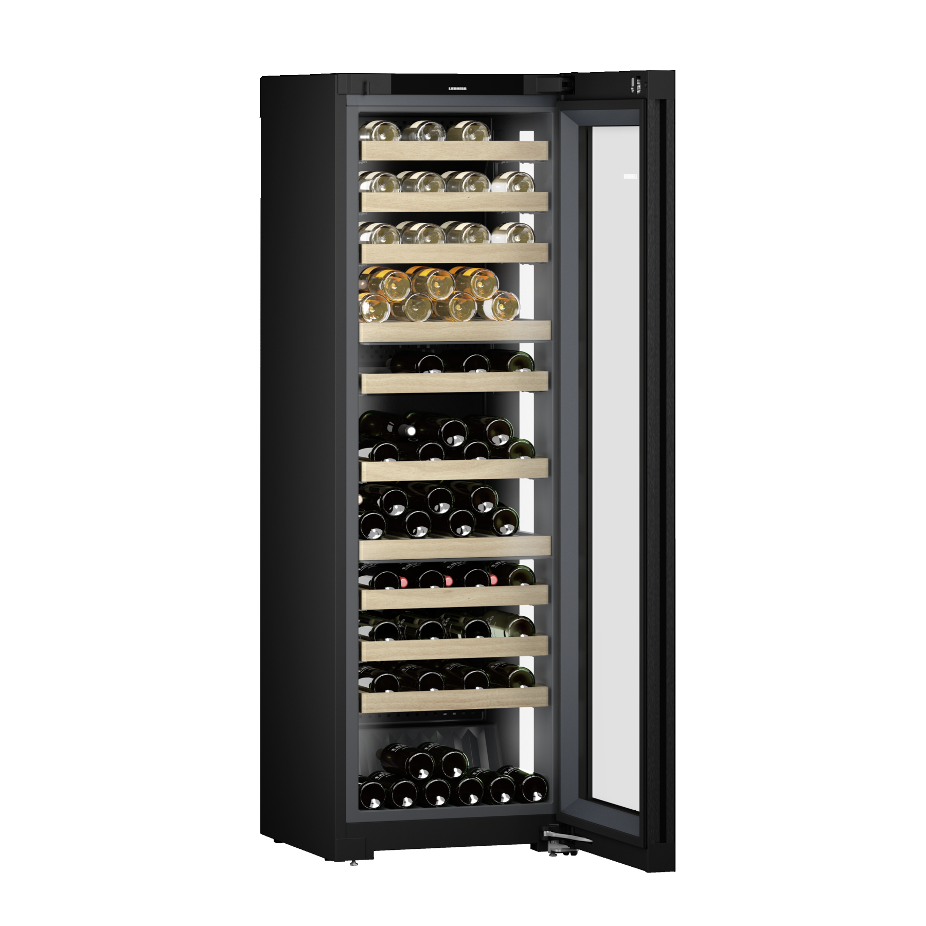 Liebherr WPgbi5273 Vinidor Selection Multi-Temperature Wine Cooler — 104 Bottles — BlackSteel - Core Appliances