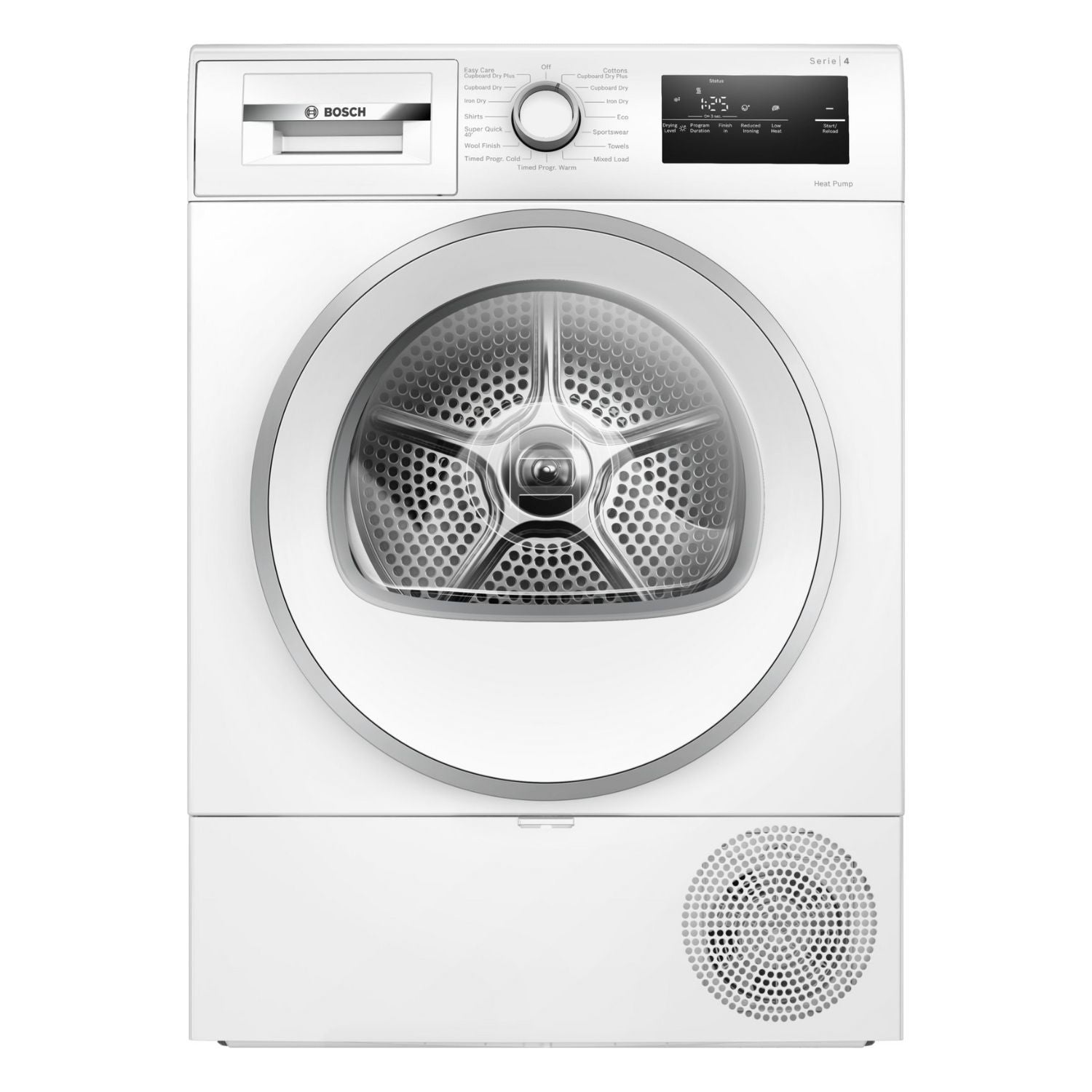 Lavender Bosch Series 4 8kg Heat Pump Tumble Dryer - White