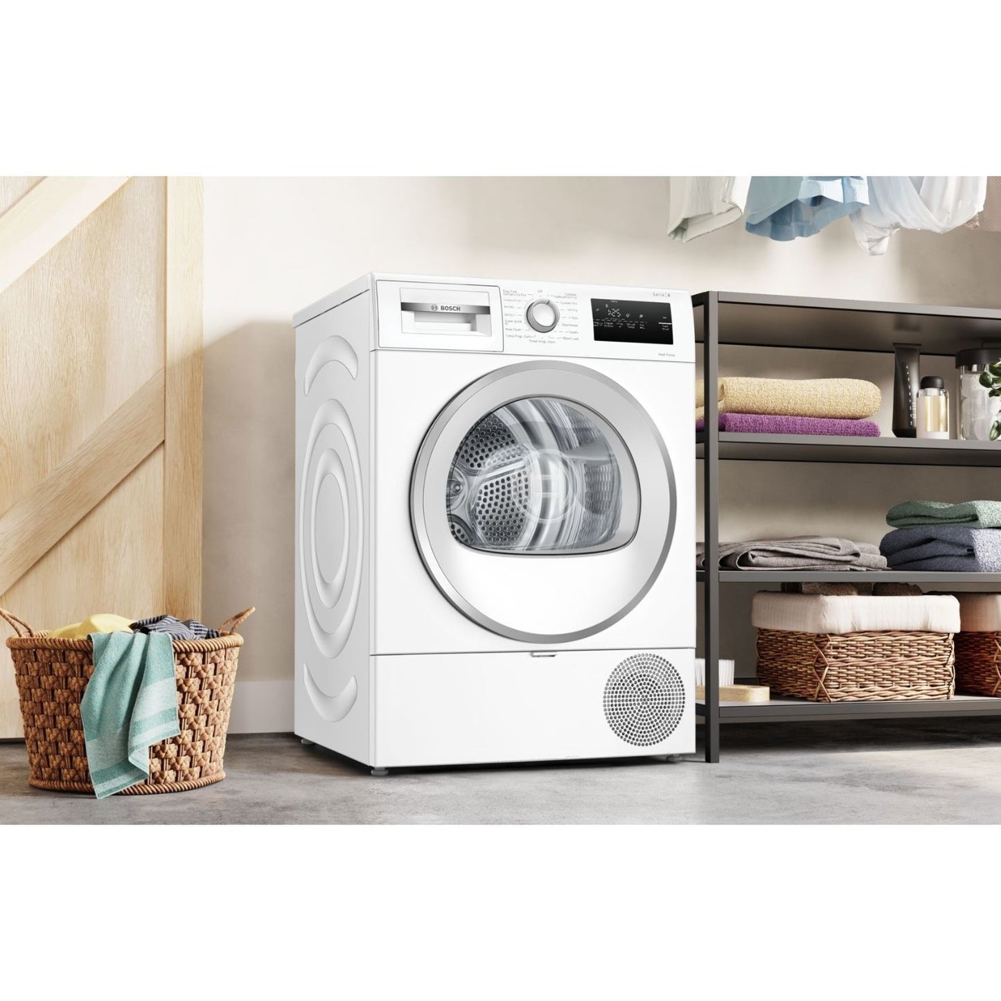 White Smoke Bosch Series 4 8kg Heat Pump Tumble Dryer - White