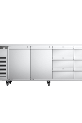 Light Gray Foster EP1/4H/43-326 EcoPro G3 2 Door & 6 Drawer Refrigerated Counter, 585 Litres - Contact Us For Availability