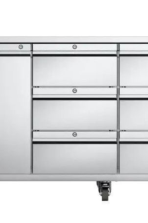 Light Gray Foster EP1/4H/43-330 EcoPro G3 1 Door & 9 Drawer Refrigerated Counter, 585 Litres - Contact Us For Availability