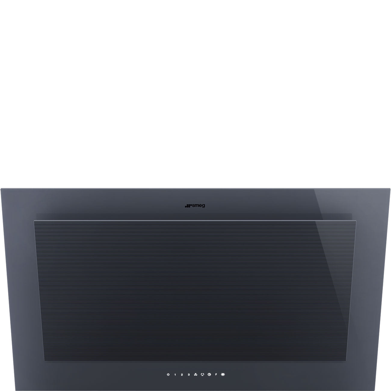 Dark Slate Gray SMEG Linea Angled Chimney Hood, 900 mm