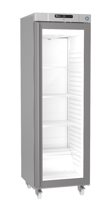 Hoshizaki Compact FG420 R-C DR G U Glass Single Door Stainless Steel Upright Display Freezer, 343 Litres - Contact Us For Availability