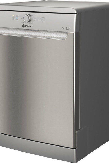 Slate Gray Indesit Freestanding Dishwasher Inox Full size