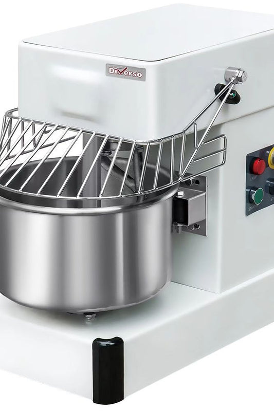 Light Gray Diverso WR-SDTM-10 Spiral mixer, 10 liters, on wheels - Contact Us For Availability