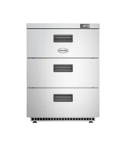 Foster HR150/3D/13-106 3 Drawer Undercounter Cabinet Refrigerator, 150 Litres - In Stock