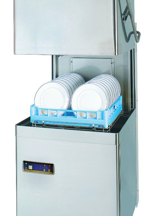 Light Gray DC SD900CPD Standard Range 500mm Basket Passthrough Commercial Dishwasher with Chemical Pumps & Drain Pump, 18 Plates - Discontinued