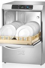 Light Gray DC OD50AISD Optima Range 500mm Basket Frontloading Commercial Dishwasher with Break Tank, Integral Water Softener & Drain Pump, 18 Plates - Contact Us For Availability