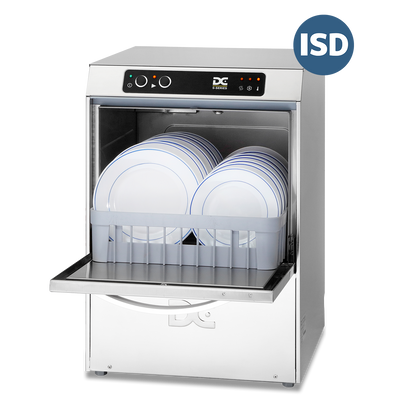 DC SD40ISD Standard Range 400mm Basket Frontloading Commercial Dishwasher with Integral Water Softener & Drain Pump, 11 Plates - Out Of Stock
