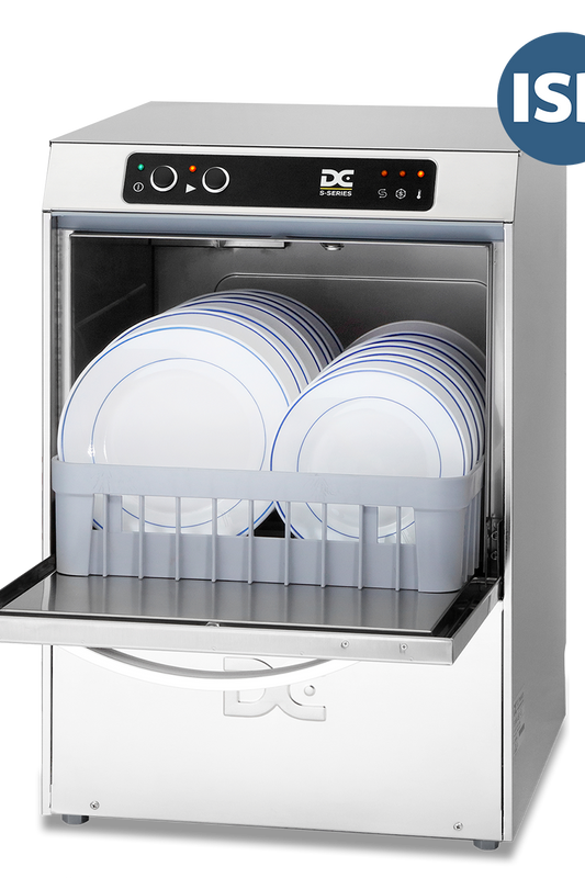 Light Gray DC SD40ISD Standard Range 400mm Basket Frontloading Commercial Dishwasher with Integral Water Softener & Drain Pump, 11 Plates - Out Of Stock