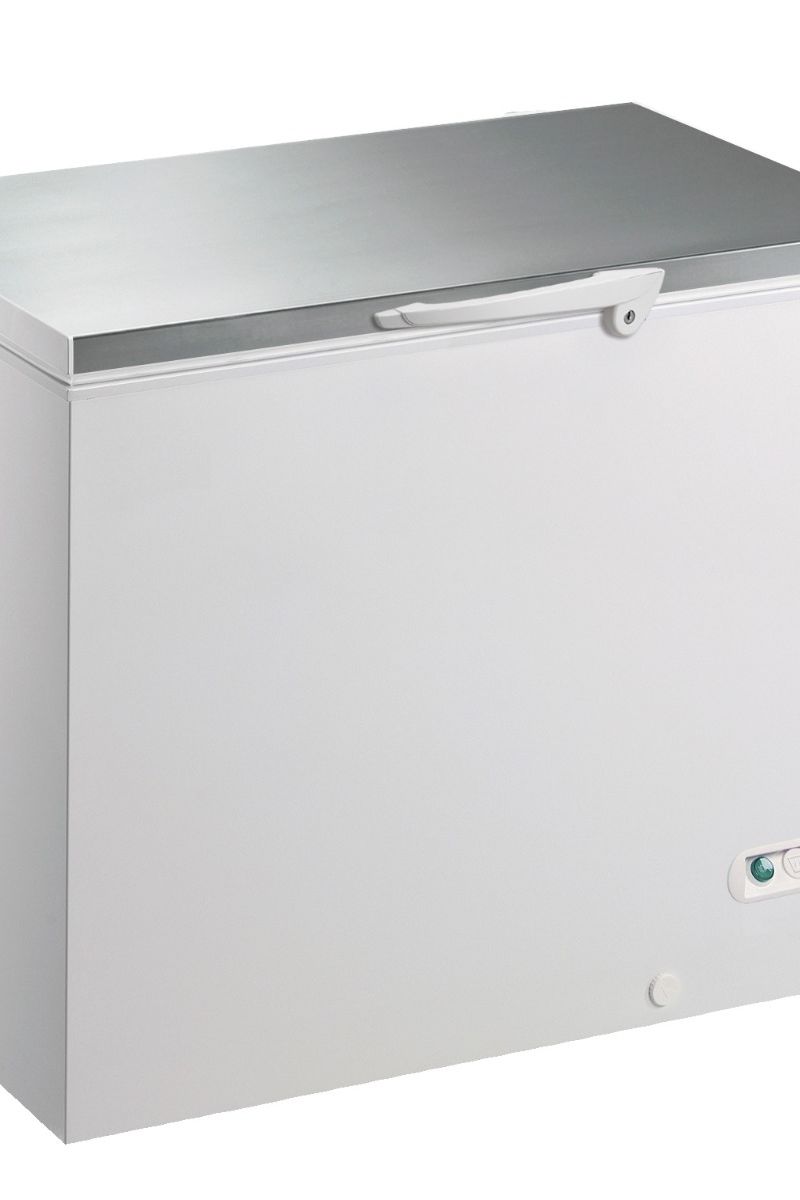 Light Gray Hoshizaki CF 35 SG UK Stainless Steel Lid White Chest Freezer, 323 Litres - Contact Us For Availability