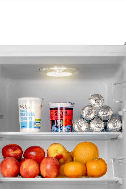 Gray SIA White Freestanding 268L Combi Fridge Freezer