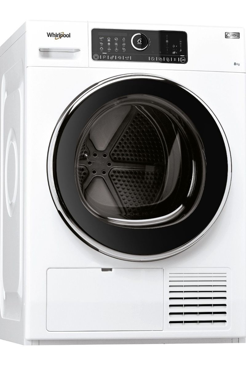 Lavender Whirlpool AWZ8HP-BLK-DR 6th Sense Heat Pump Commercial Tumble Dryer, 8kg - Discontinued