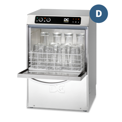 DC SGP35D Standard Range 350mm Basket Frontloading Commercial Glasswasher with Drain Pump, 14 Pint Capacity - Contact Us For Availability