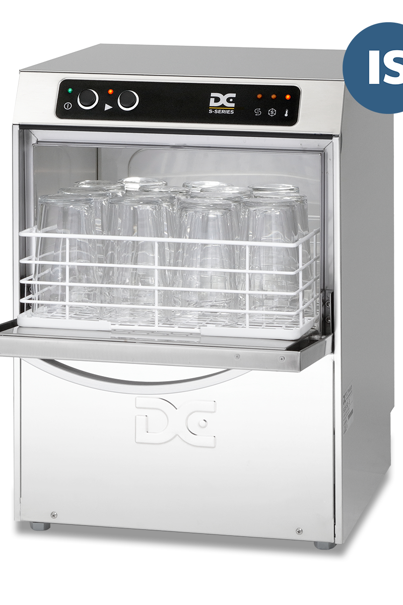 Light Gray DC SG35IS Standard Range 350mm Basket Frontloading Commercial Glasswasher with Integral Water Softener, 14 Pint Capacity - Contact Us For Availability