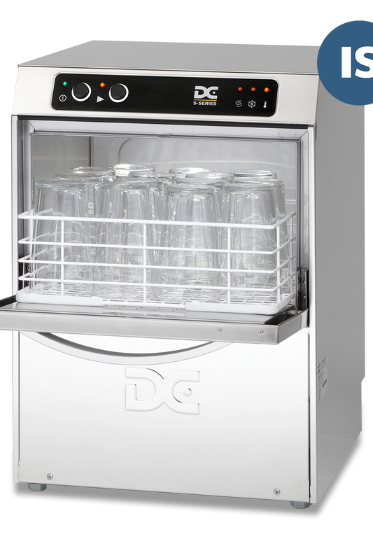 Light Gray DC SG35IS Standard Range 350mm Basket Frontloading Commercial Glasswasher with Integral Water Softener, 14 Pint Capacity - Contact Us For Availability