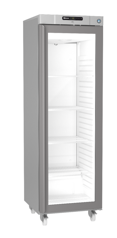 Hoshizaki Compact KG420R C DR G U Glass Single Door Stainless Steel Upright Display Refrigerator, 343 Litres - Contact Us For Availability
