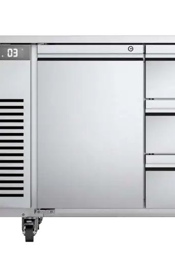 Light Gray Foster EP1/2H/43-150 EcoPro G3 1 Door & 3 Drawer Refrigerated Counter, 280 Litres - Contact Us For Availability