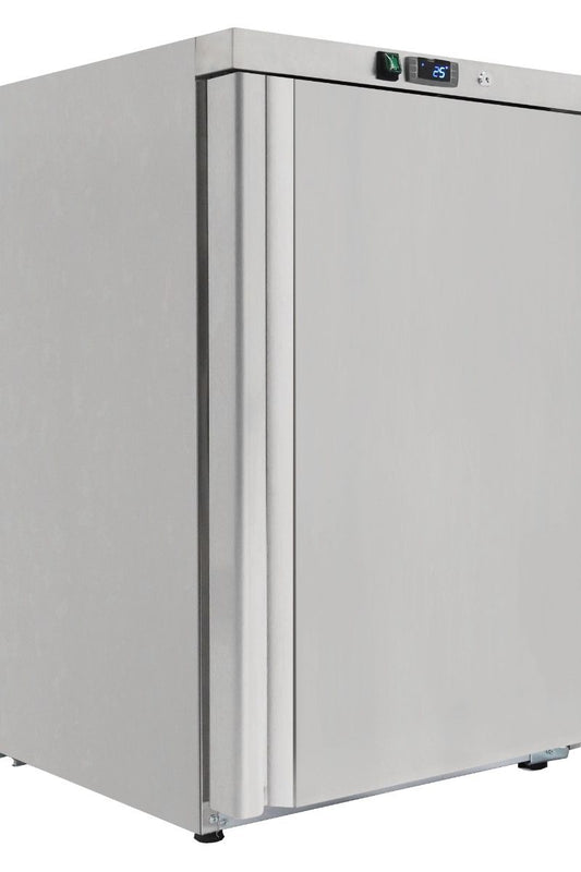 Gray Sterling Pro Cobus SPF200S Single Door Stainless Steel Undercounter Freezer, 140 Litres - In Stock