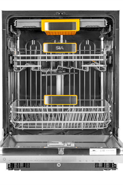 Dark Slate Gray SIA 60cm Integrated Dishwasher