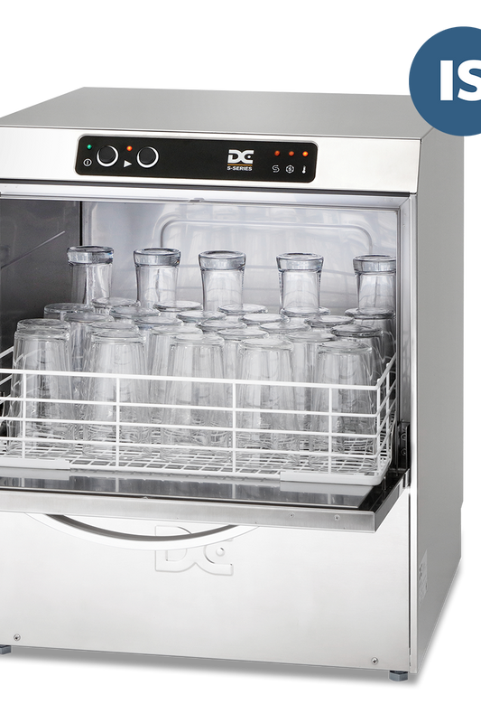 Light Gray DC SG50IS Standard Range 500mm Basket Frontloading Commercial Glasswasher with Integral Water Softener, 30 Pint Capacity - Contact Us For Availability