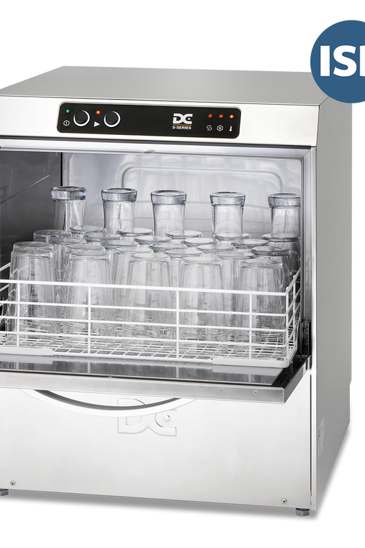 Light Gray DC SG50ISD Standard Range 500mm Basket Frontloading Commercial Glasswasher with Integral Water Softener & Drain Pump, 30 Pint Capacity - Contact Us For Availability