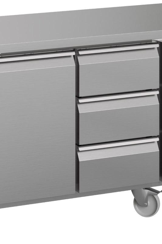 Light Slate Gray Hoshizaki Premier K 2 A DL 3D C U 1 Door & 6 Drawer Stainless Steel Refrigerated Counter, 301 Litres - Contact Us For Availability