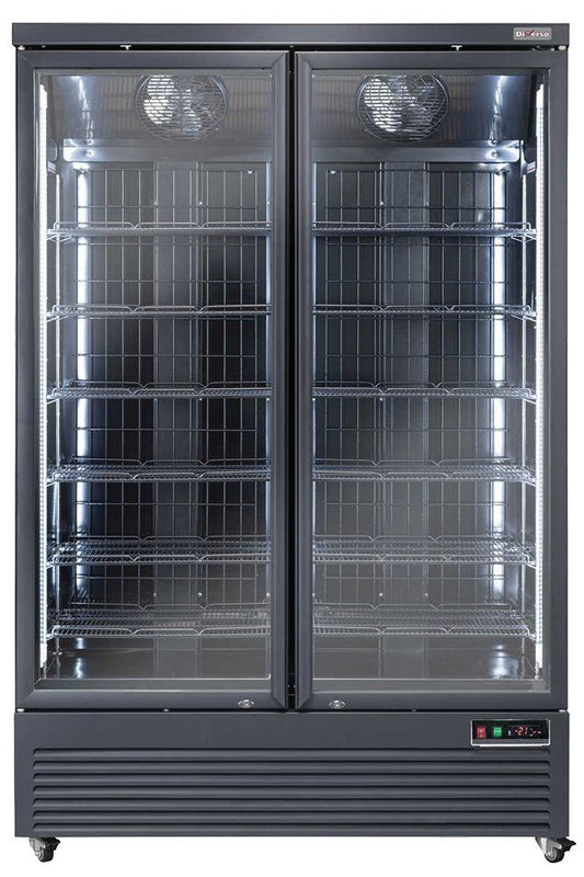 Dim Gray Diverso WR-NV99-2B Vertical freezer showcase, 1084 liters - BLACK - Contact Us For Availability