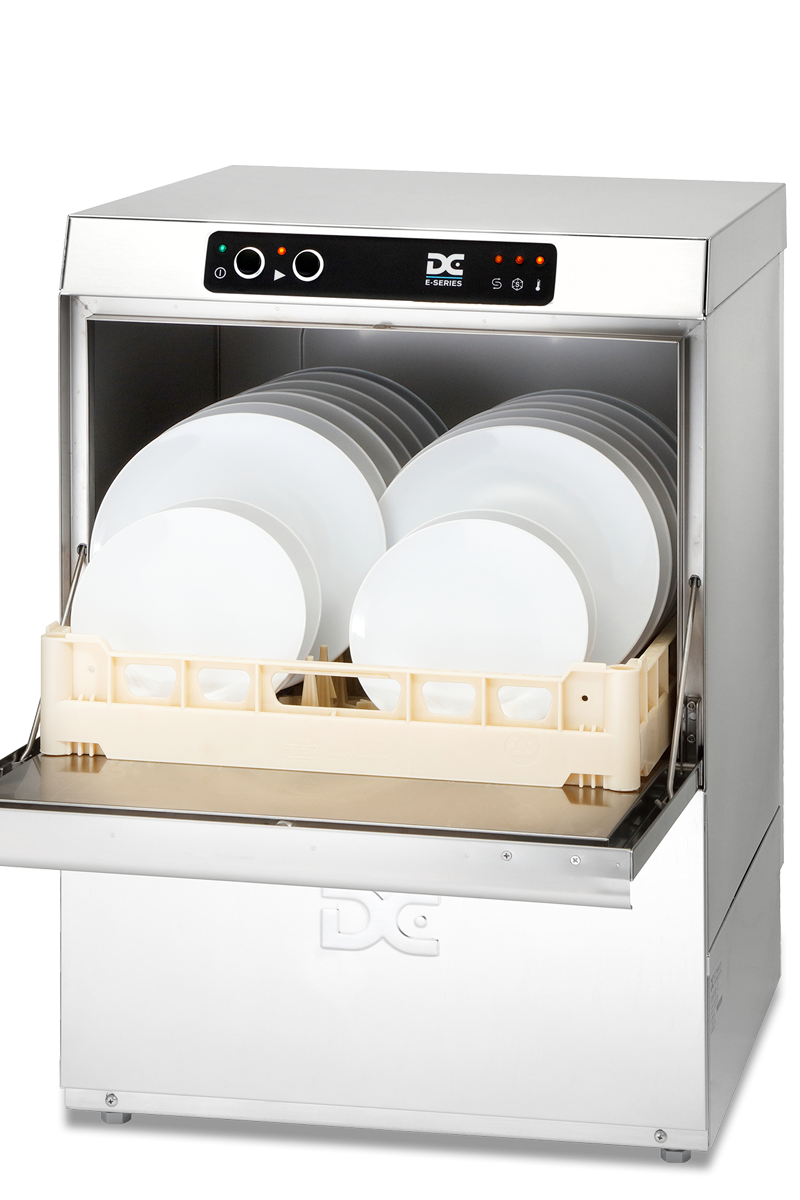 Light Gray DC ED50 Economy Range 500mm Basket Frontloading Commercial Dishwasher, 18 Plates - Contact Us For Availability