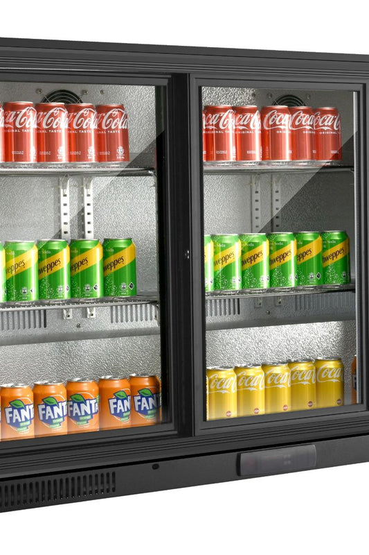 Dark Slate Gray Sterling Pro Green SP3HC-BS Sliding Triple Door Bottle Cooler, 274 x 330ml Bottles - Out Of Stock
