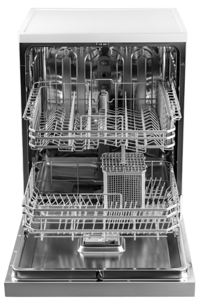 Dark Slate Gray SIA 60cm White Freestanding Dishwasher