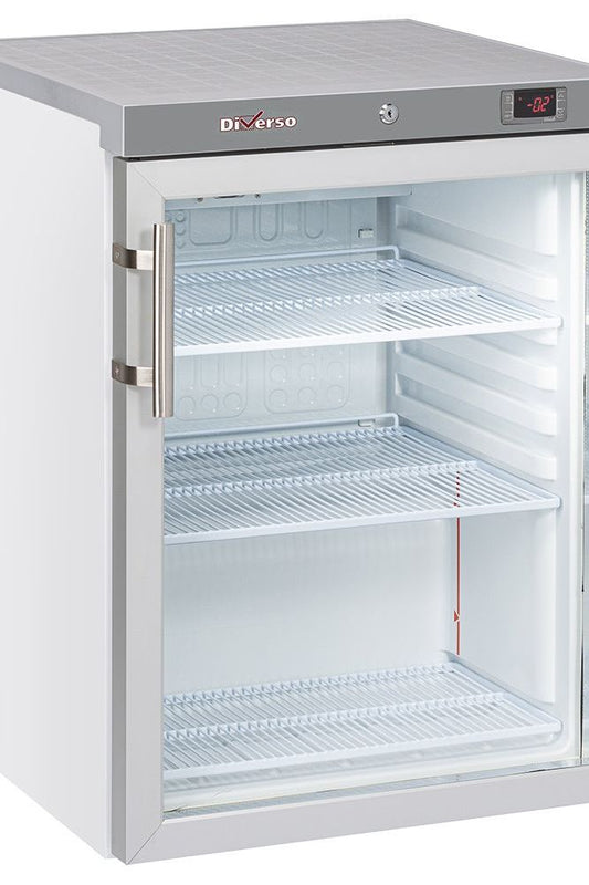 Light Gray Diverso WR-PG21-LG Ventilated refrigerator, glass door, 200 liters - white - Contact Us For Availability