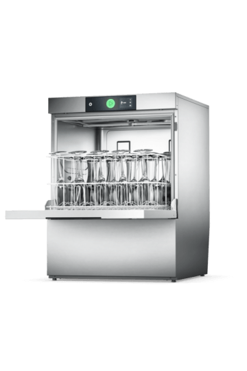 Light Gray Hobart GPCROIW-10B 500mm Basket Frontloading Commercial Glasswasher with Chemical Pump, Drain Pump & RO, 25 Pint Capacity - Contact Us For Availability