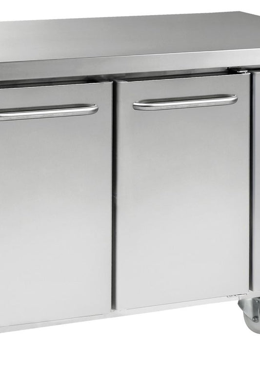 Gray Gram K 1407 CSG A DL/DR C2 2 Door Stainless Steel Refrigerated Counter, 345 Litres - Discontinued