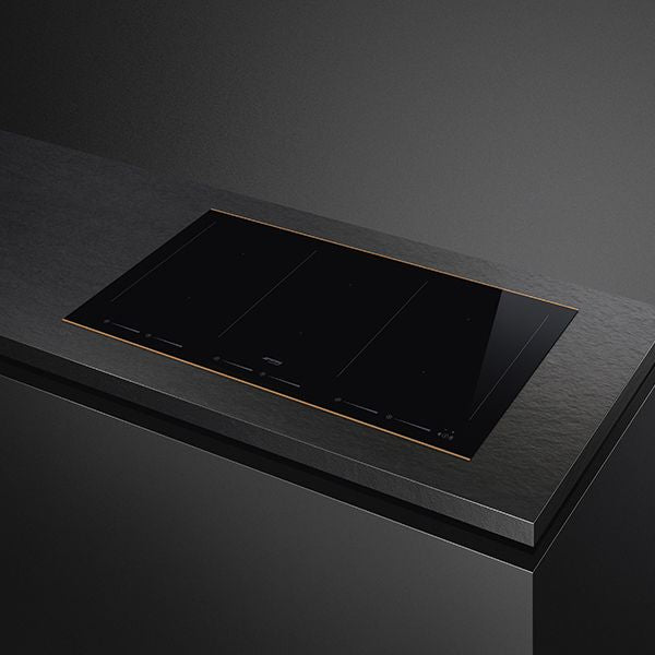 Smeg Classic 80cm Five Zone Induction Hob with Slider Controls - Black Glass - Core Appliances