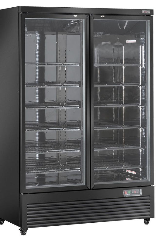 Dark Slate Gray Diverso WR-VP99-2B Vertical fridge showcase, 2 doors, 1085 liters - BLACK - Contact Us For Availability