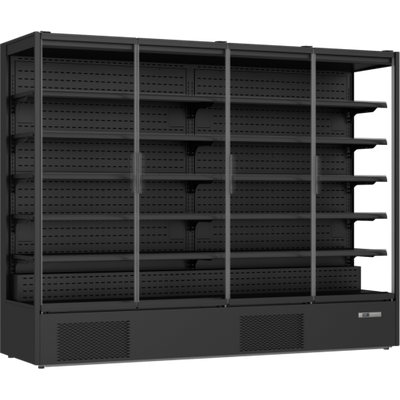 Prodis XMD2500-P-FGD-K Panoramic Glass Door Black Multideck, 2585 Litres - Contact Us For Availability