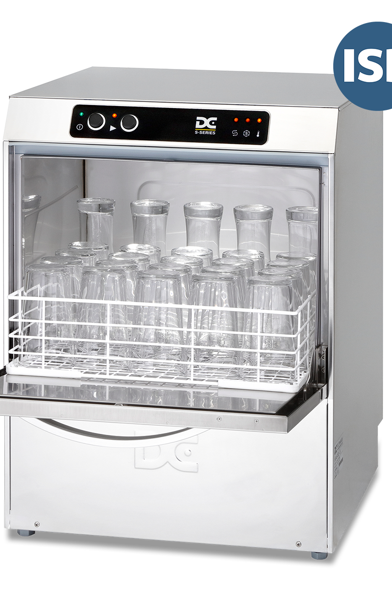 Gray DC SG45ISD Standard Range 450mm Basket Frontloading Commercial Glasswasher with Integral Water Softener and Drain Pump, 25 Pint Capacity - Contact Us For Availability
