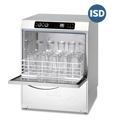 DC SG45ISD Standard Range 450mm Basket Frontloading Commercial Glasswasher with Integral Water Softener and Drain Pump, 25 Pint Capacity - Contact Us For Availability