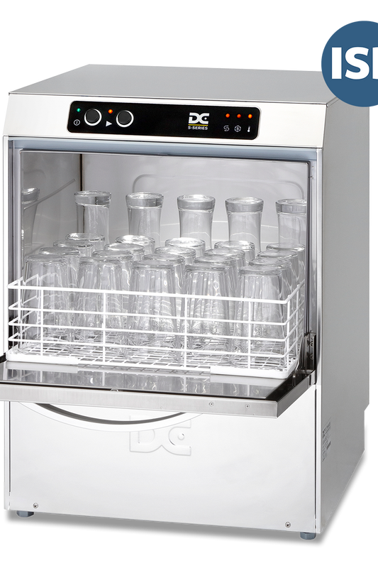 Gray DC SG45ISD Standard Range 450mm Basket Frontloading Commercial Glasswasher with Integral Water Softener and Drain Pump, 25 Pint Capacity - Contact Us For Availability