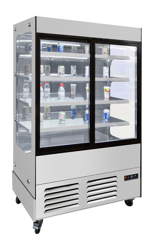 Gray Atosa YLM480B Closed Display Multideck, 1000mm - Contact Us For Availability