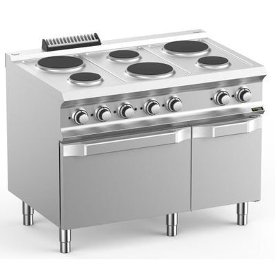 Hobart Ecomax HEPR711FE 6 Round Plate Hob with Electric Oven, 17.6kW - Contact Us For Availability
