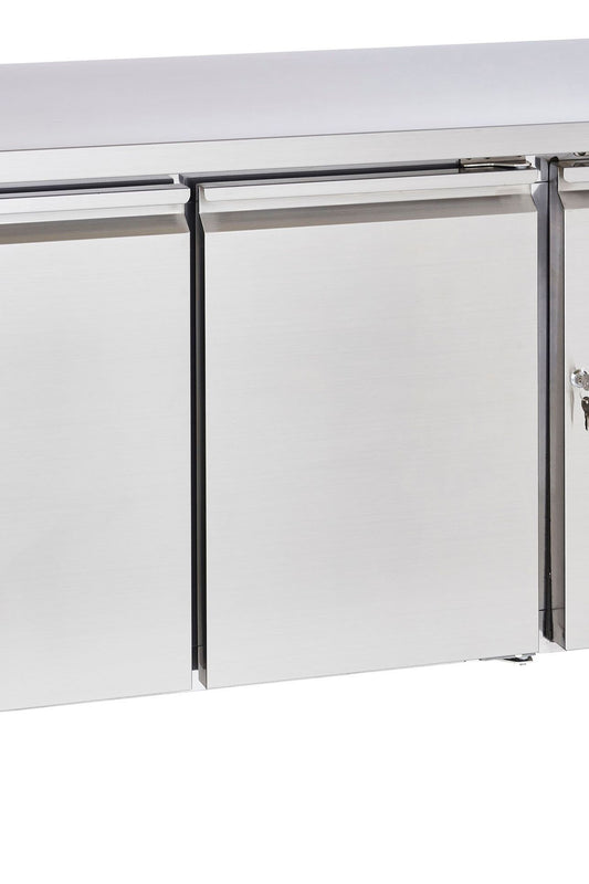 Light Gray Sterling Pro Cobus SPCF200N 2 Door Freezer Counter, 282 Litres - In Stock