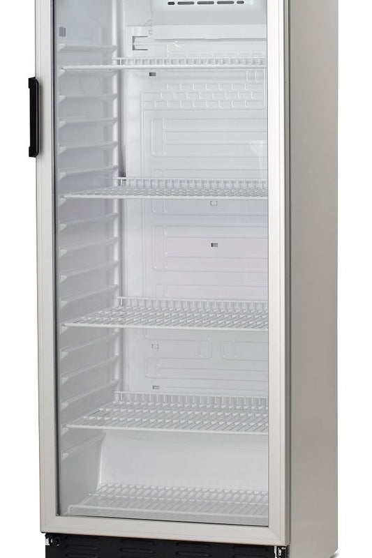 Gray Vestfrost FKG 311 Single Door Upright Display Cooler, 281 Litres - Discontinued