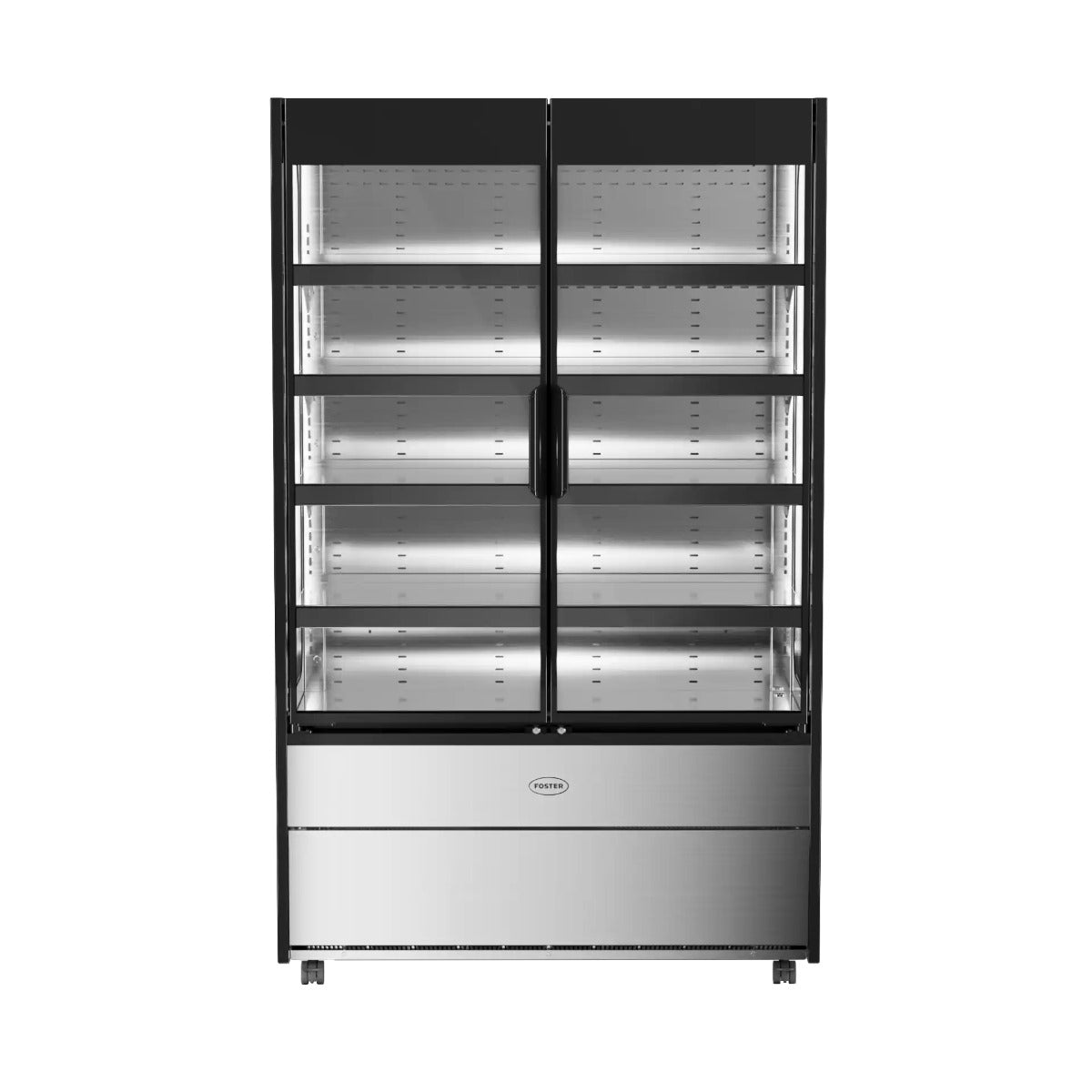Gray Foster EMD1200G/44-106 EcoShow Multideck with Double Glass Doors, 1195mm - In Stock