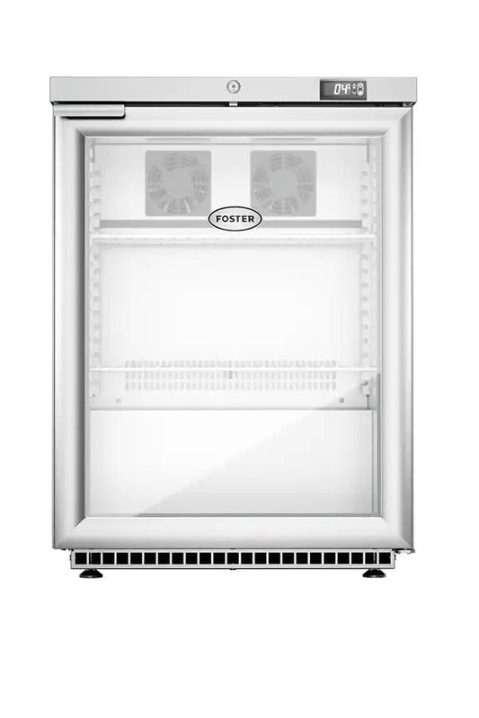 Lavender Foster HR150G/13-174 Single Glass Door Undercounter Cabinet Display Refrigerator, 150 Litres - Out Of Stock