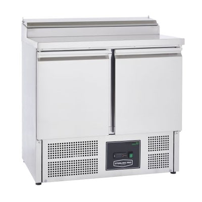 Sterling Pro Cobus SPU200PZ 2 Door Pizza Preparation Counter 5 x GN1/6, 240 Litres - In Stock