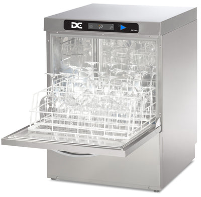 DC OXG50AD Optima Range 500mm Basket Frontloading Commercial Glasswasher with Break Tank & Drain Pump - 30 Pint Capacity - Contact Us For Availability