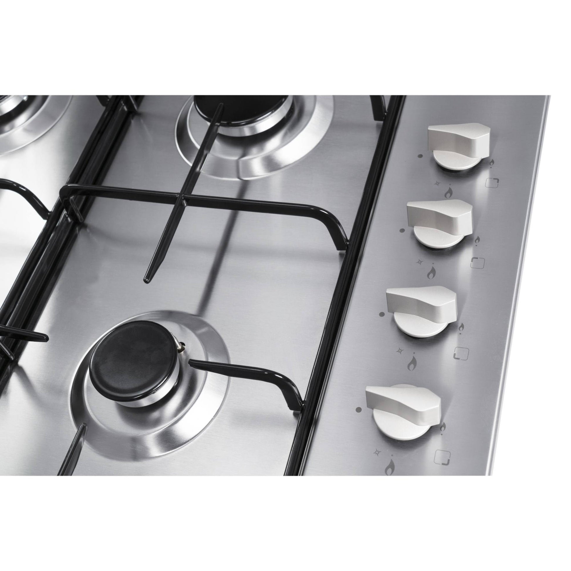 Dark Gray HG6151SS Four burner gas hob