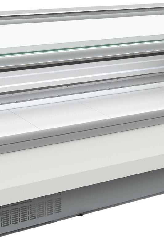 Light Gray Coreco CVED-8-10-R Flat Glass Serveover, 1055mm - Low Stock